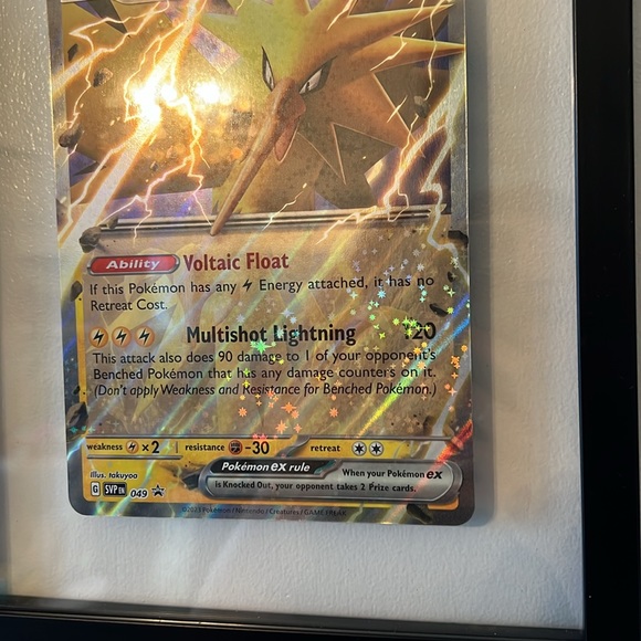 Pokémon 151 large card framed authentic 151 zaptos - Picture 4 of 6